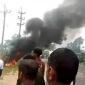 ত্রিশালে নিয়ন্ত্রণ হারিয়ে প্রাইভেটকার পুড়ে ছাই, যুবলীগ নেতা নিহত