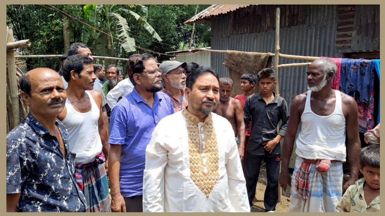 ত্রিশালে শিলাবৃষ্টিতে ক্ষতিগ্রস্ত এলাকা পরিদর্শন করলেন আনিছুজ্জামান এমপি